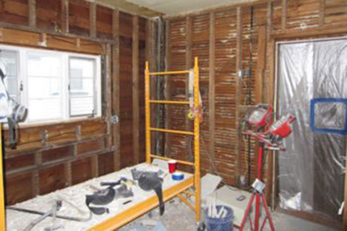 Home under remodel